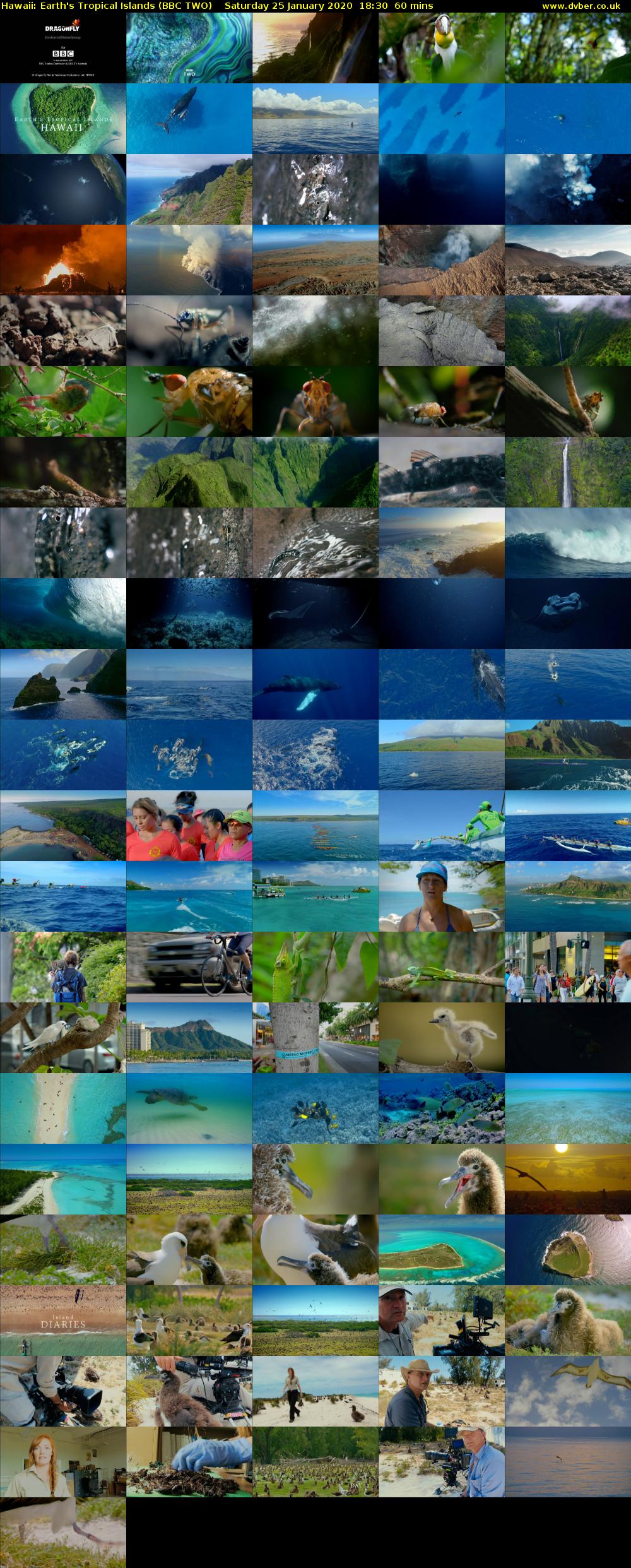 Hawaii: Earth's Tropical Islands (BBC TWO) Saturday 25 January 2020 18:30 - 19:30