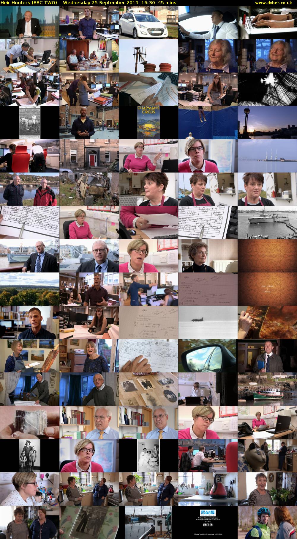Heir Hunters (BBC TWO) Wednesday 25 September 2019 16:30 - 17:15