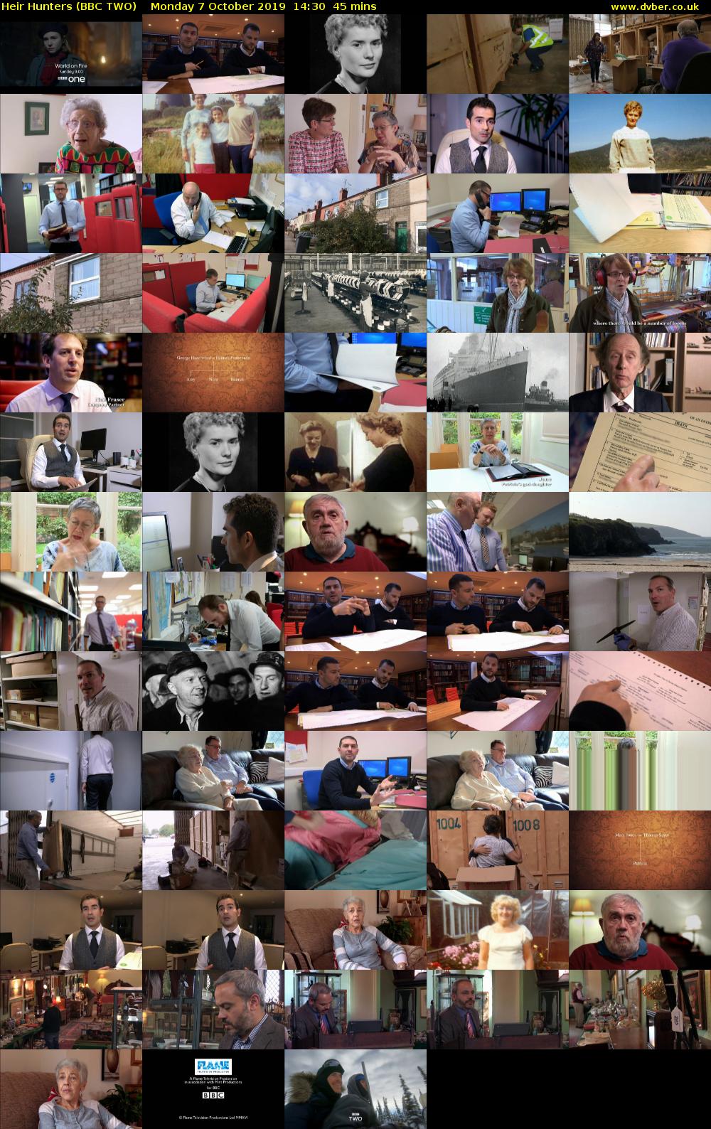 Heir Hunters (BBC TWO) Monday 7 October 2019 14:30 - 15:15