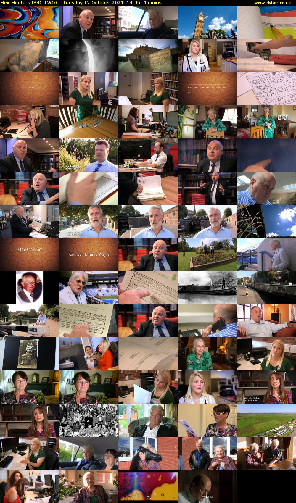 Heir Hunters (BBC TWO) Tuesday 12 October 2021 14:45 - 15:30