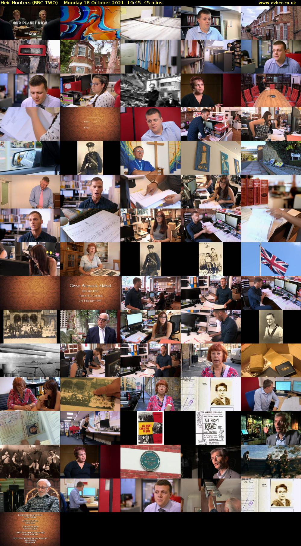 Heir Hunters (BBC TWO) Monday 18 October 2021 14:45 - 15:30