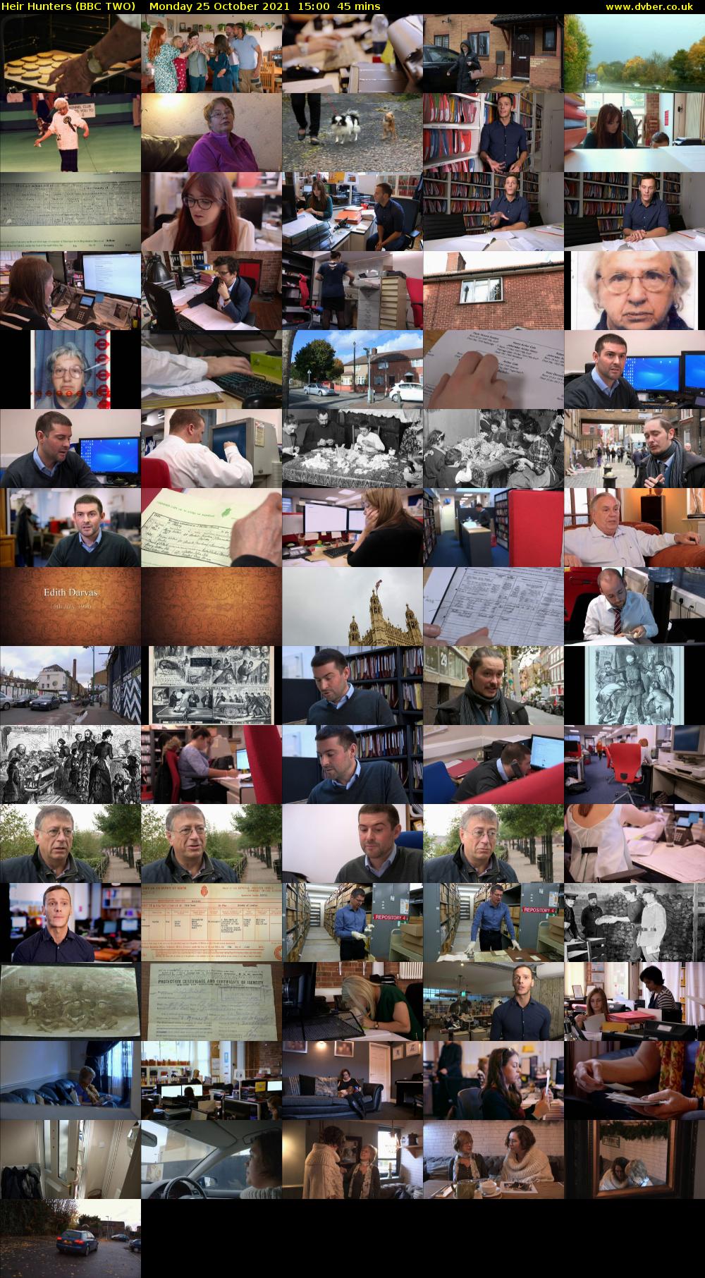 Heir Hunters (BBC TWO) Monday 25 October 2021 15:00 - 15:45