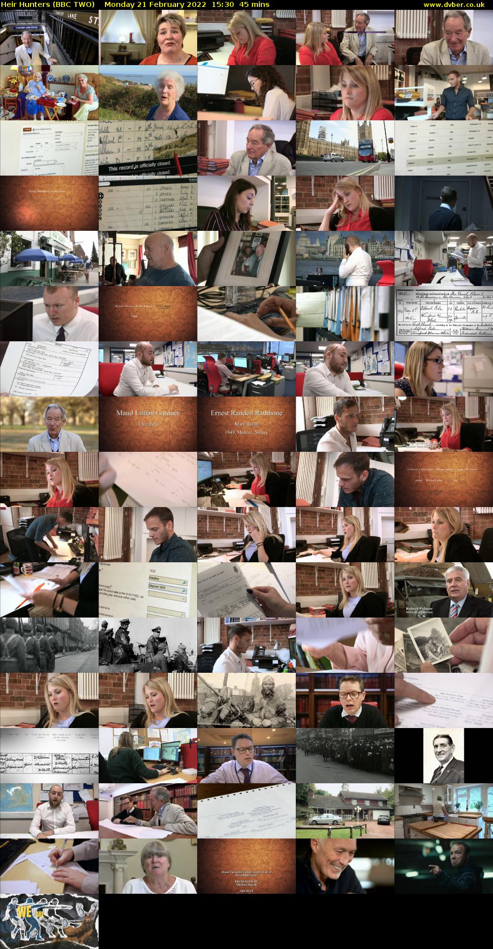 Heir Hunters (BBC TWO) Monday 21 February 2022 15:30 - 16:15