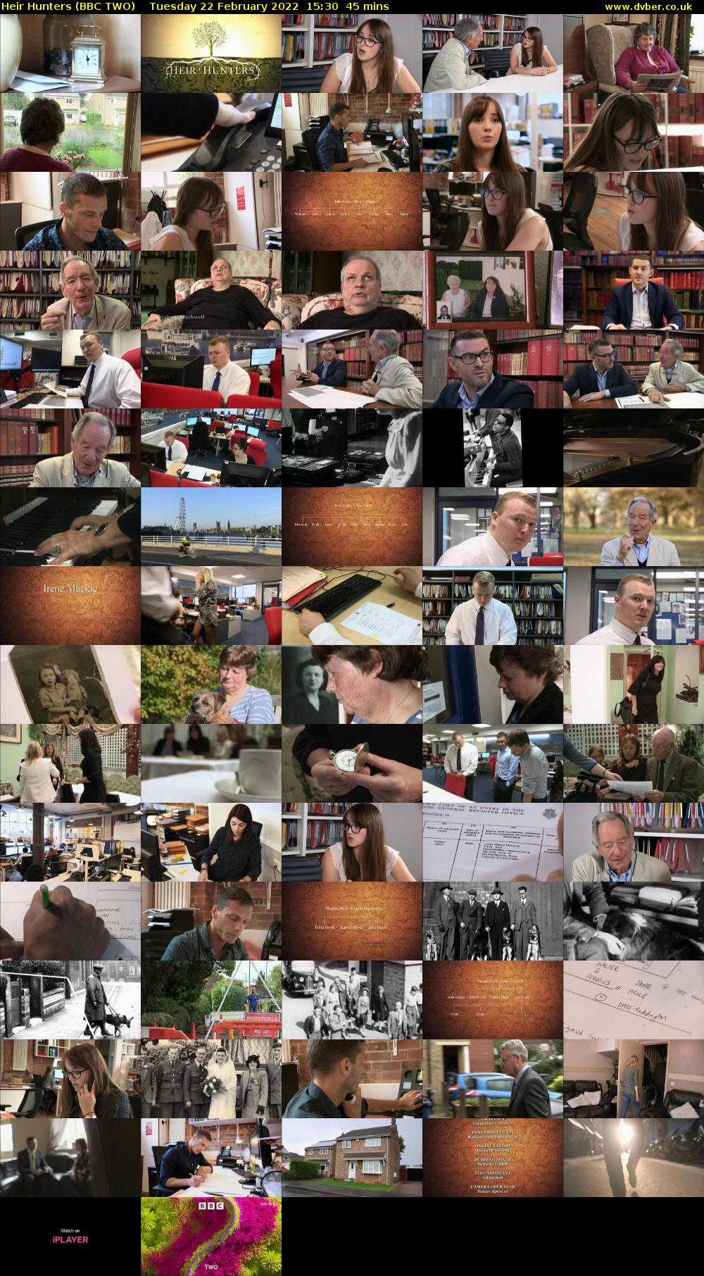 Heir Hunters (BBC TWO) Tuesday 22 February 2022 15:30 - 16:15
