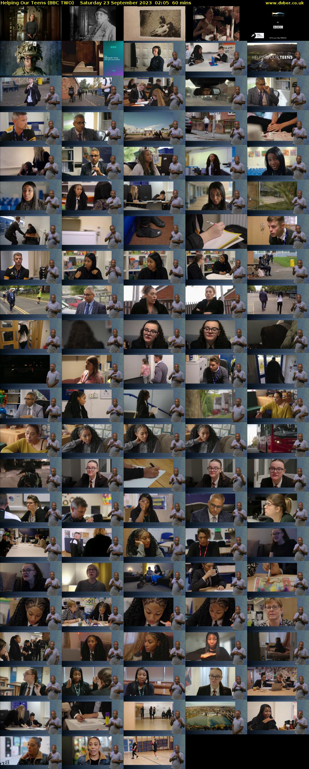 Helping Our Teens (BBC TWO) Saturday 23 September 2023 02:05 - 03:05