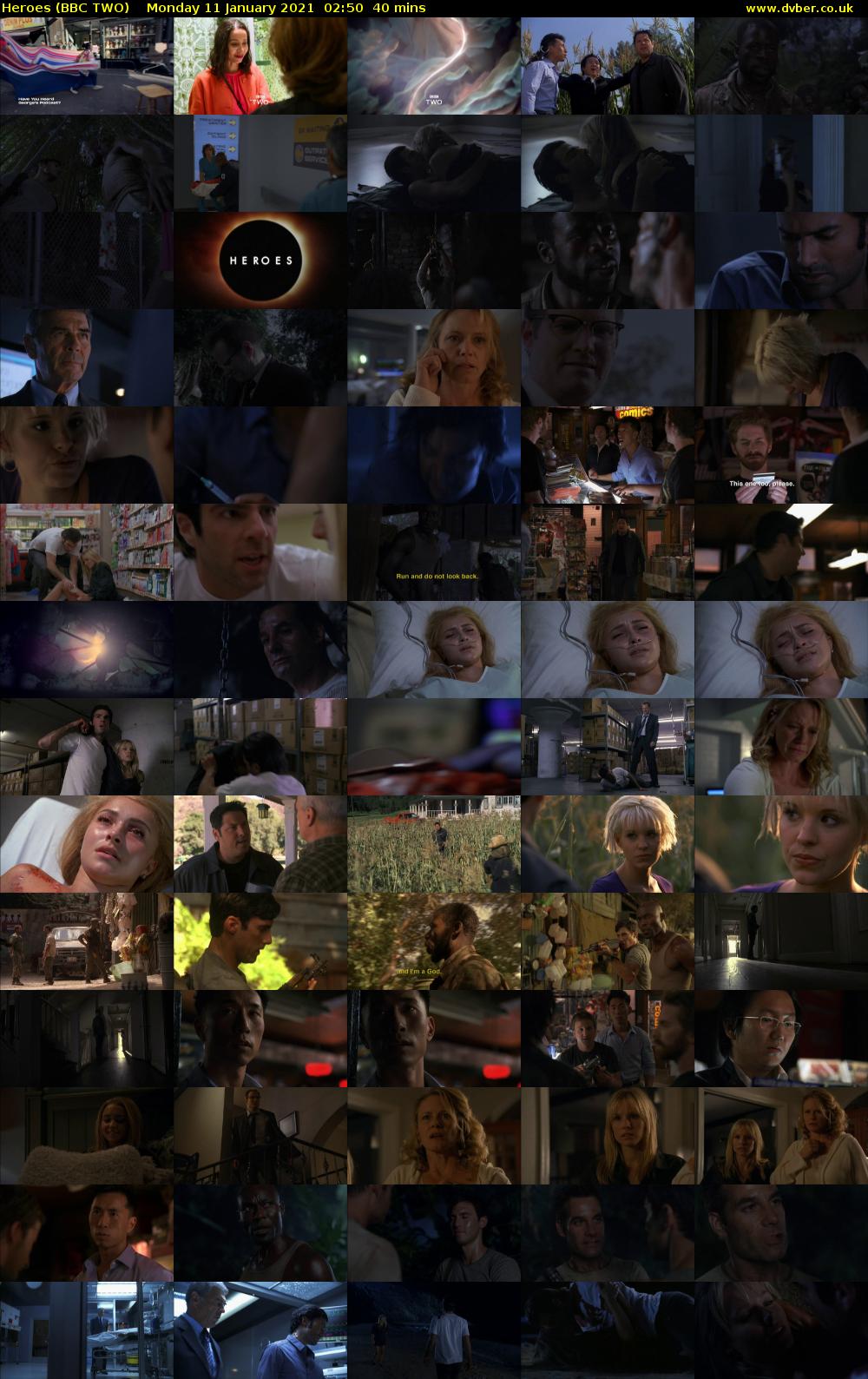 Heroes (BBC TWO) Monday 11 January 2021 02:50 - 03:30