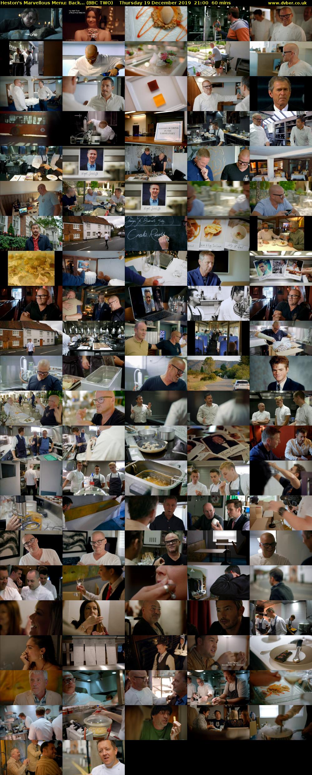 Heston's Marvellous Menu: Back... (BBC TWO) Thursday 19 December 2019 21:00 - 22:00