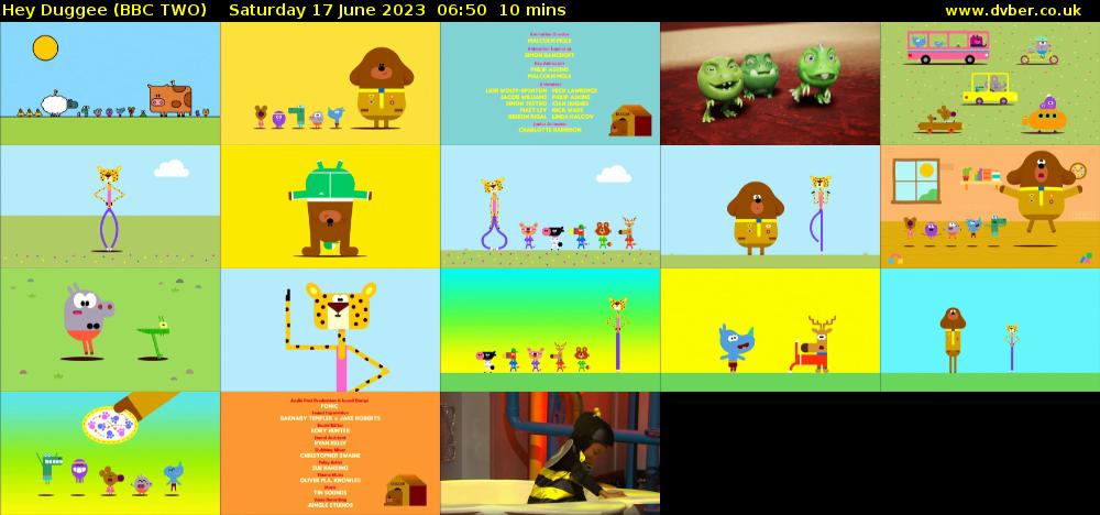 Hey Duggee (BBC TWO) Saturday 17 June 2023 06:50 - 07:00
