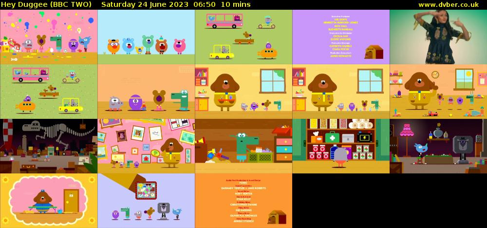 Hey Duggee (BBC TWO) Saturday 24 June 2023 06:50 - 07:00