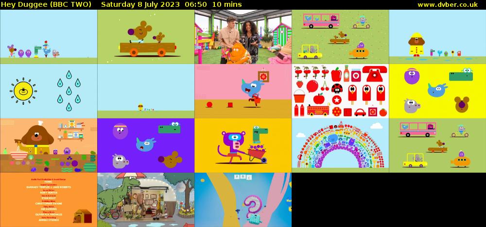 Hey Duggee (BBC TWO) Saturday 8 July 2023 06:50 - 07:00