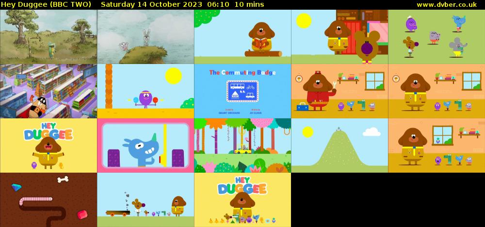 Hey Duggee (BBC TWO) Saturday 14 October 2023 06:10 - 06:20