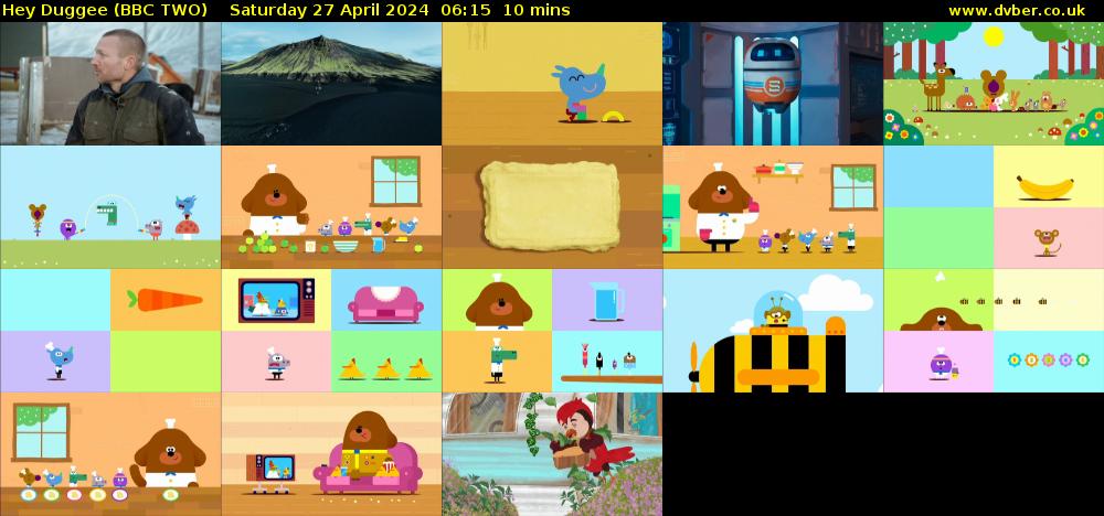 Hey Duggee (BBC TWO) Saturday 27 April 2024 06:15 - 06:25