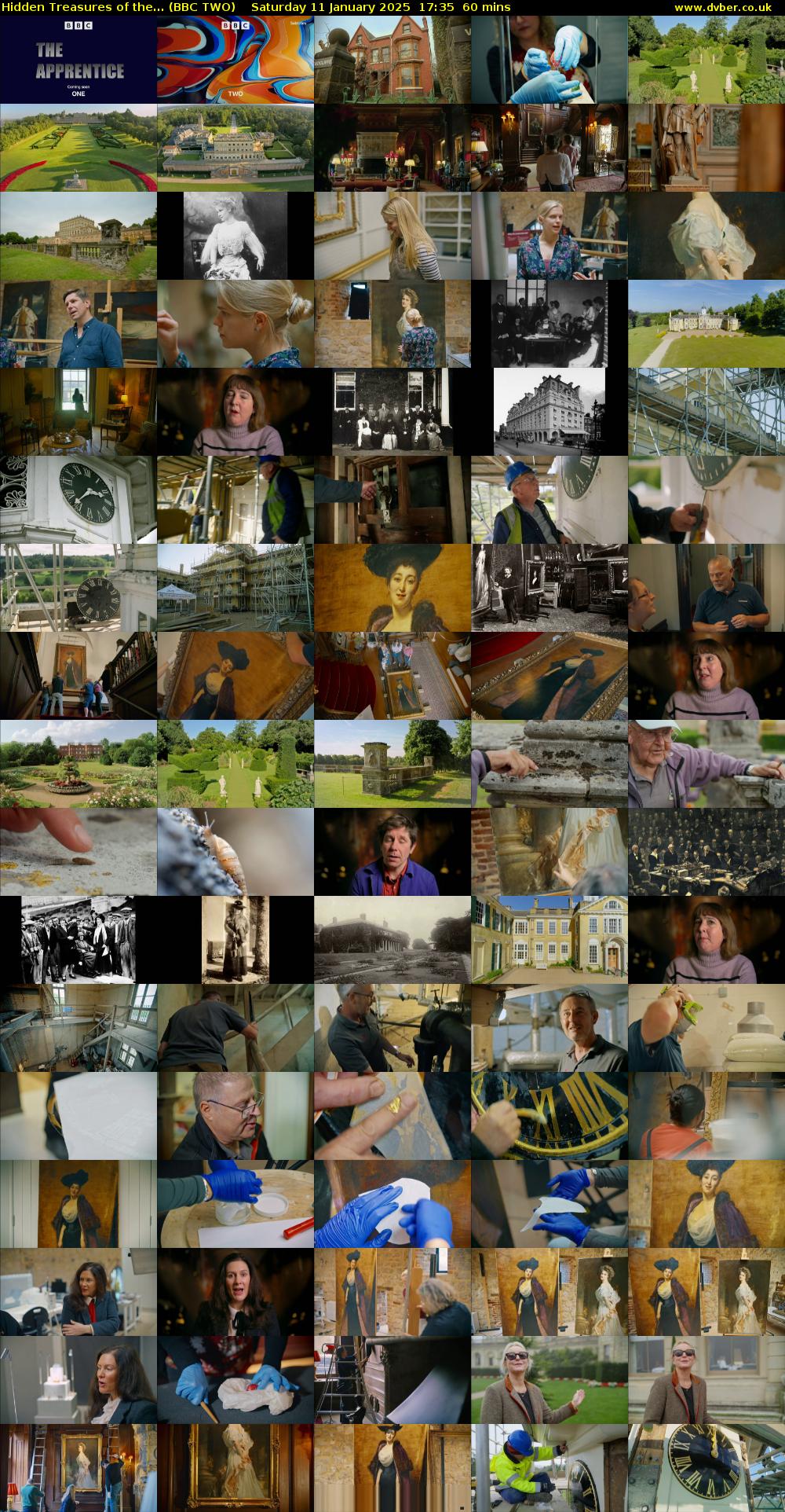 Hidden Treasures of the... (BBC TWO) Saturday 11 January 2025 17:35 - 18:35