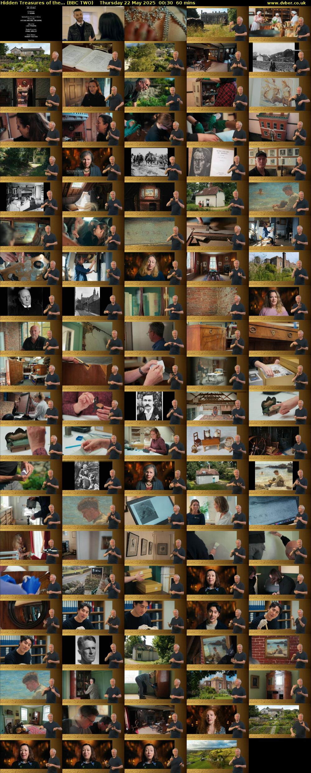 Hidden Treasures of the... (BBC TWO) Thursday 22 May 2025 00:30 - 01:30