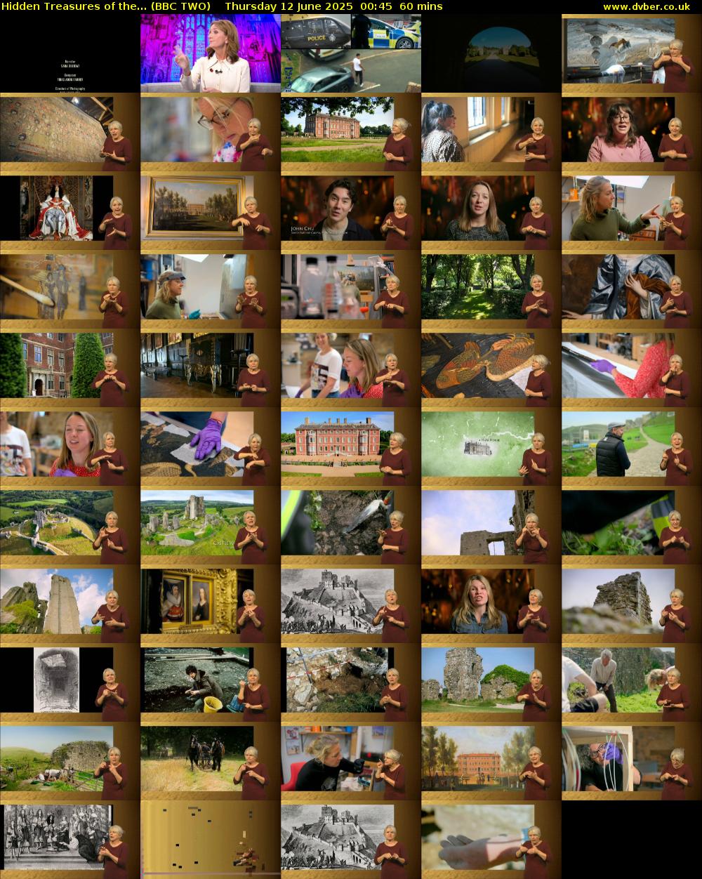 Hidden Treasures of the... (BBC TWO) Thursday 12 June 2025 00:45 - 01:45