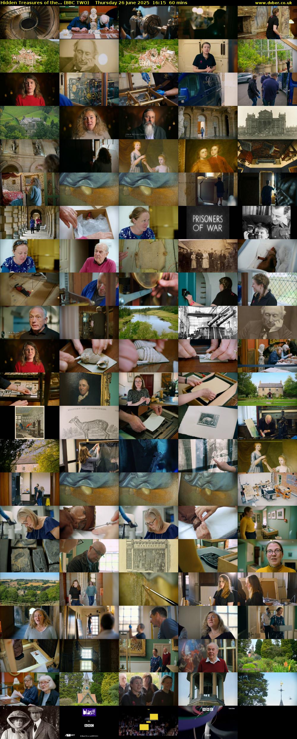 Hidden Treasures of the... (BBC TWO) Thursday 26 June 2025 16:15 - 17:15