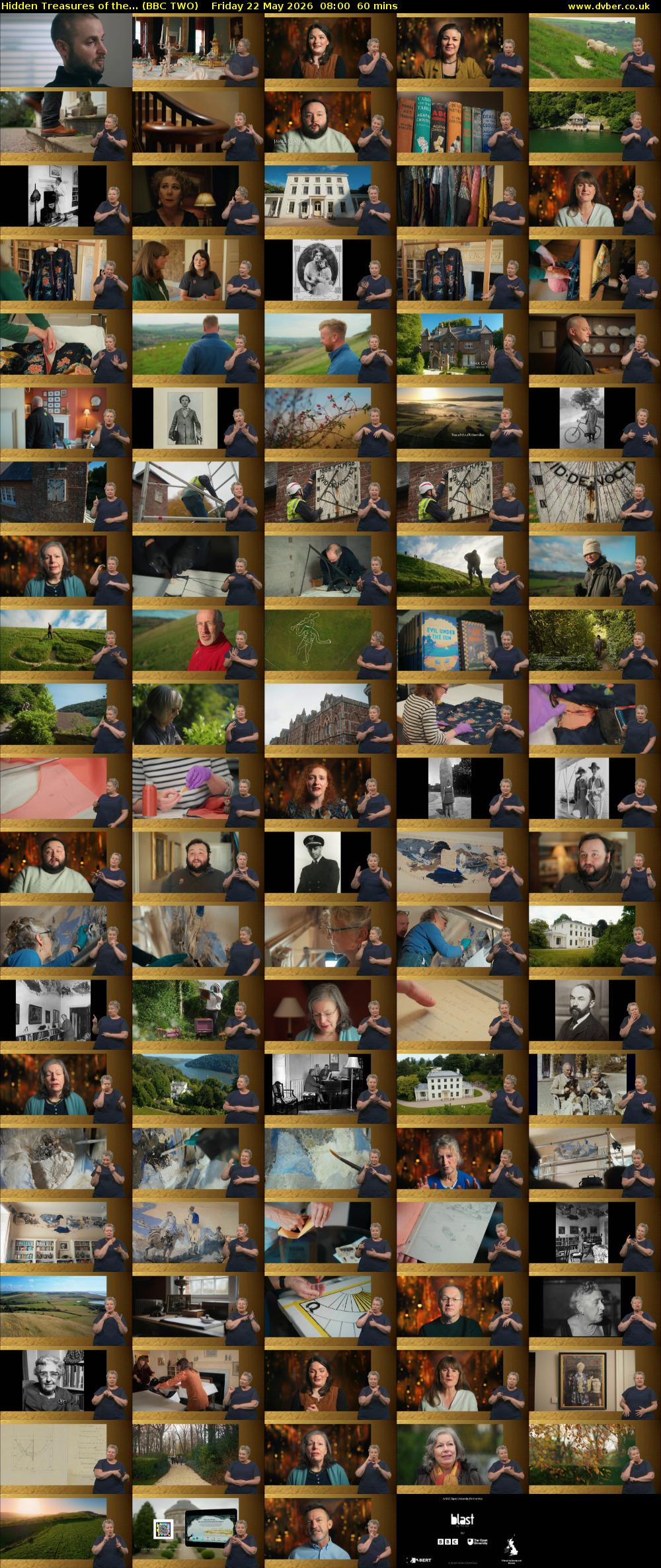 Hidden Treasures of the... (BBC TWO) Friday 22 May 2026 08:00 - 09:00