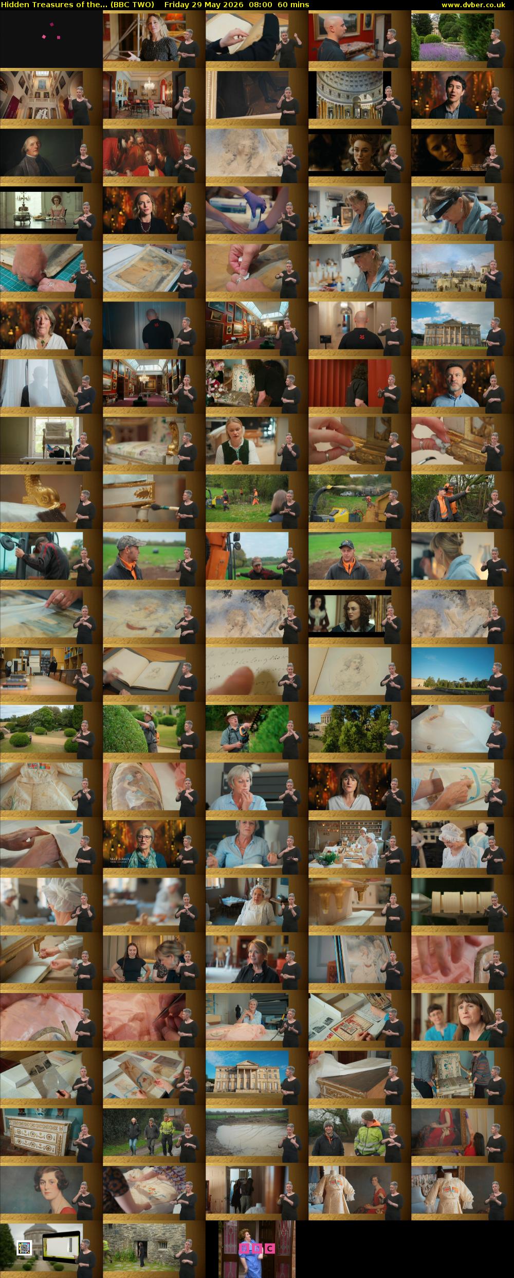 Hidden Treasures of the... (BBC TWO) Friday 29 May 2026 08:00 - 09:00