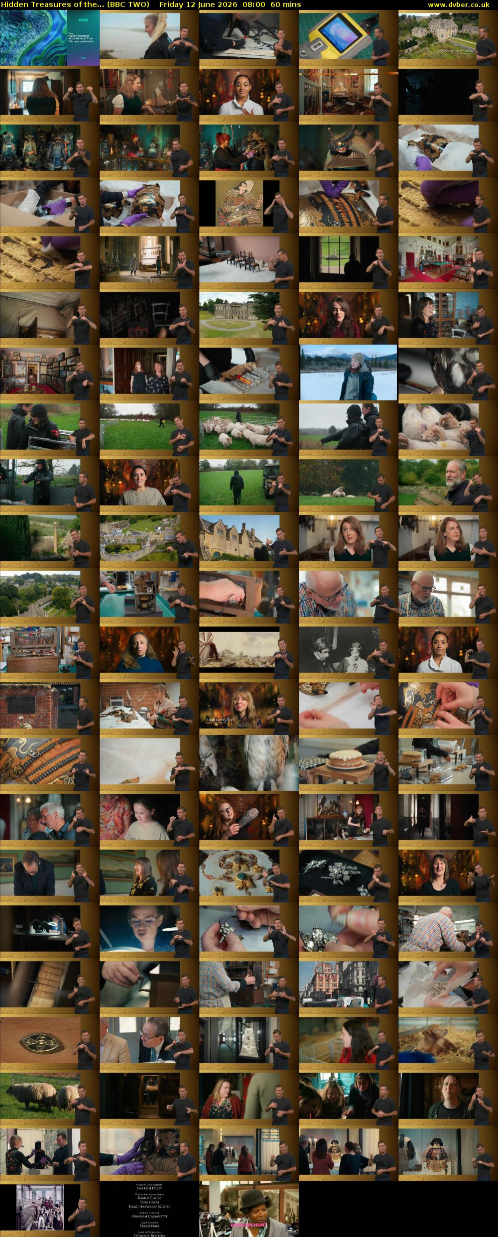 Hidden Treasures of the... (BBC TWO) Friday 12 June 2026 08:00 - 09:00