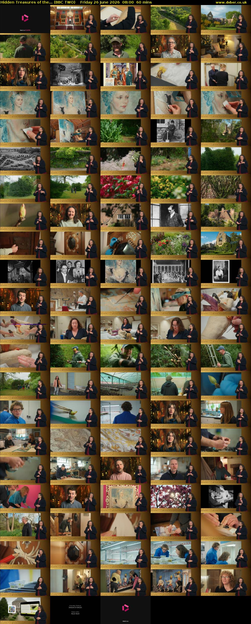 Hidden Treasures of the... (BBC TWO) Friday 26 June 2026 08:00 - 09:00