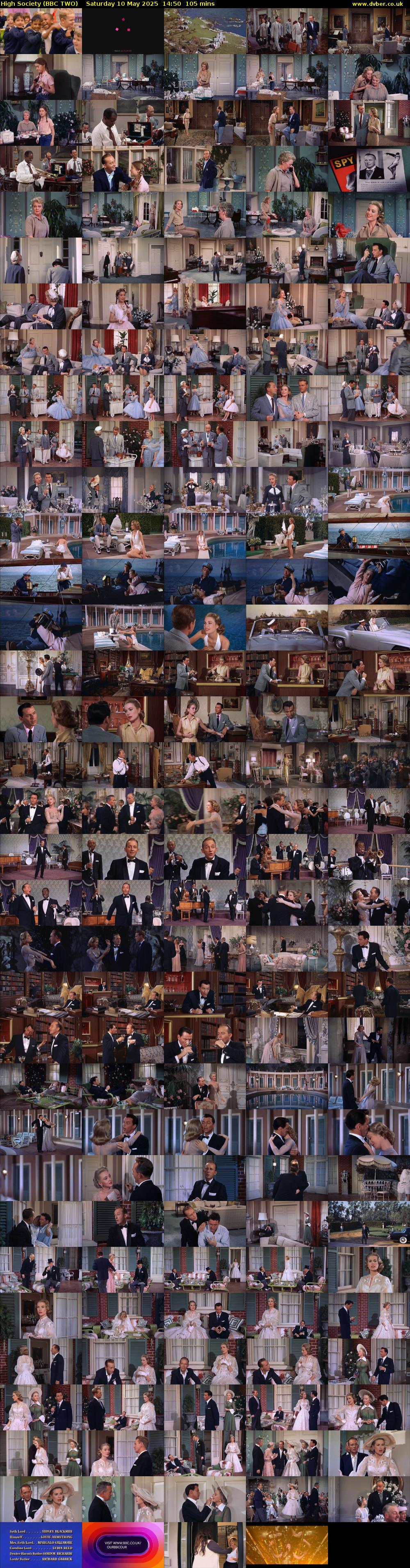 High Society (BBC TWO) Saturday 10 May 2025 14:50 - 16:35