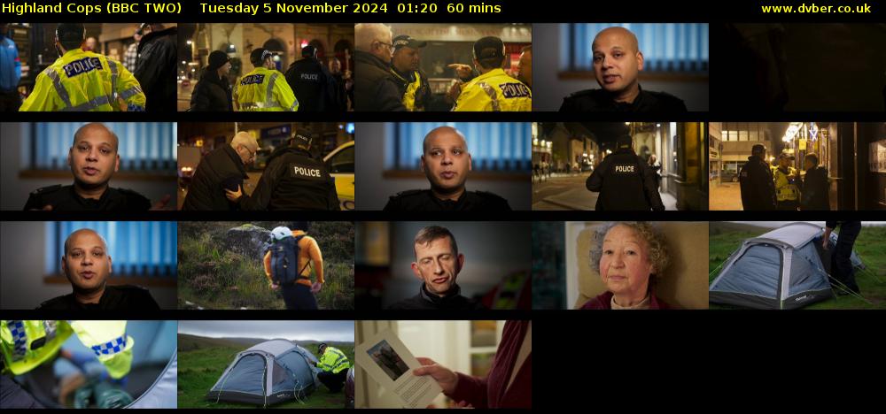 Highland Cops (BBC TWO) Tuesday 5 November 2024 01:20 - 02:20