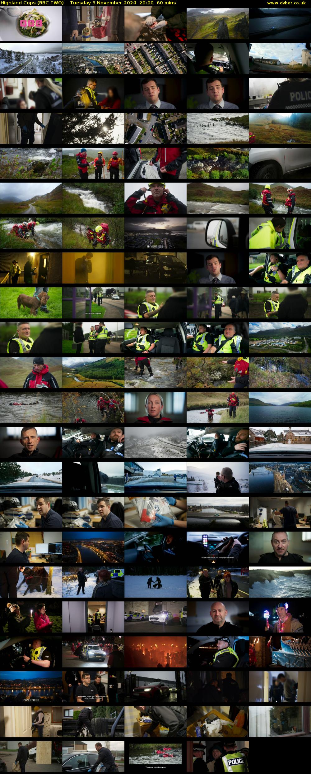 Highland Cops (BBC TWO) Tuesday 5 November 2024 20:00 - 21:00