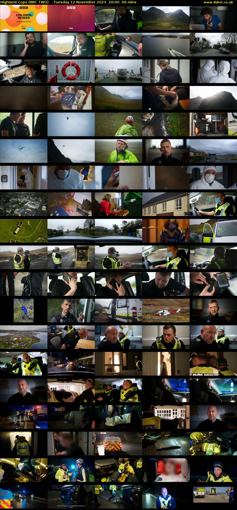 Highland Cops (BBC TWO) Tuesday 12 November 2024 20:00 - 21:00
