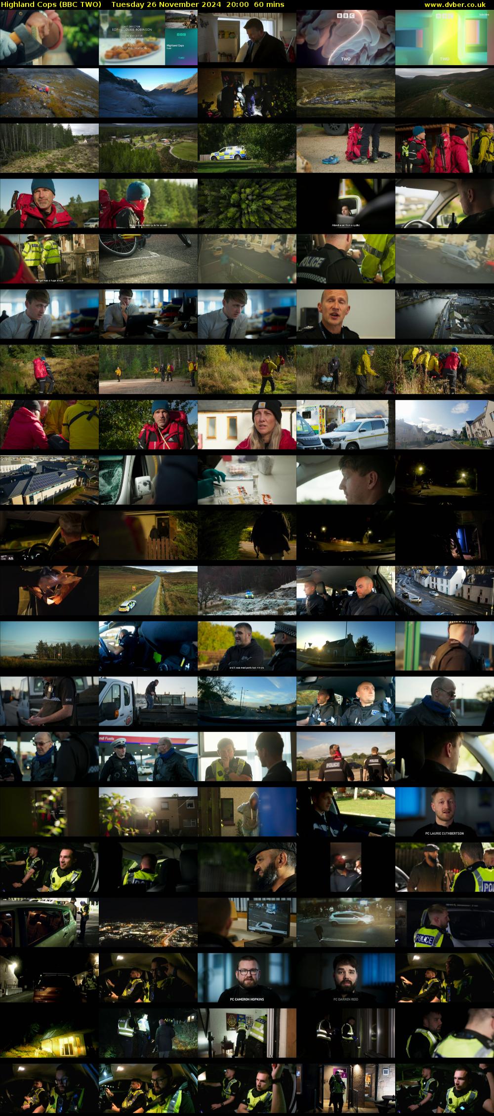 Highland Cops (BBC TWO) Tuesday 26 November 2024 20:00 - 21:00