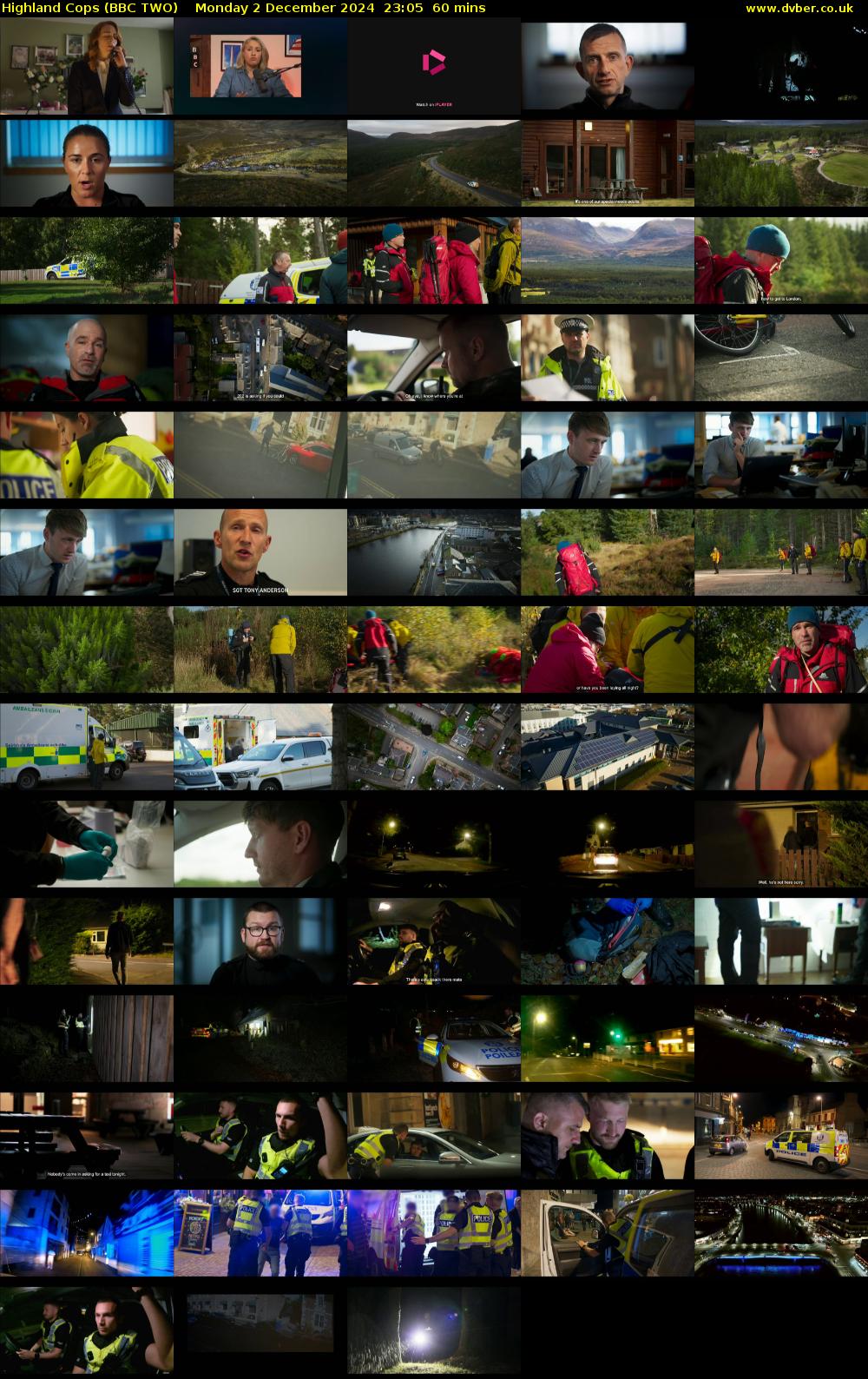 Highland Cops (BBC TWO) Monday 2 December 2024 23:05 - 00:05