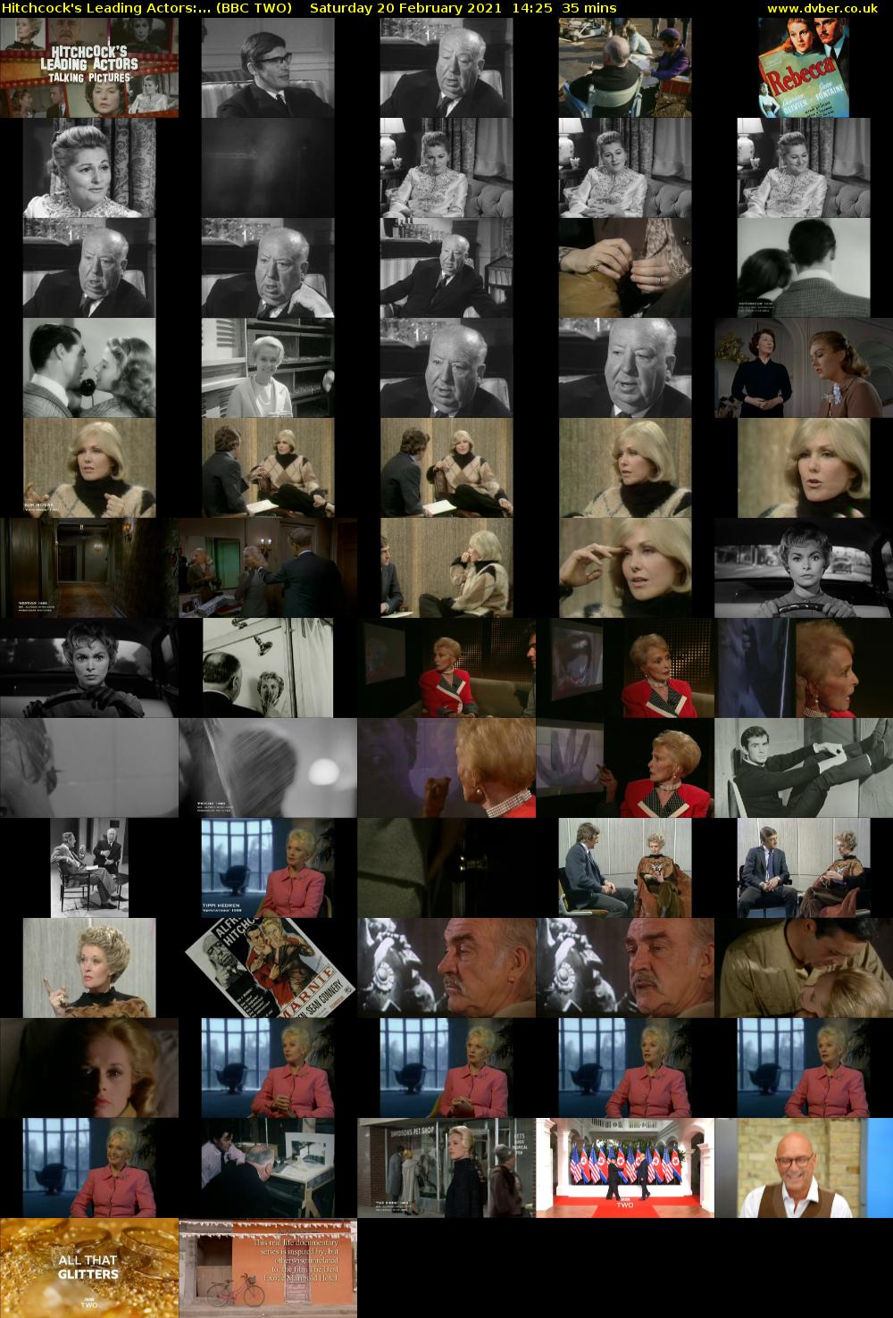 Hitchcock's Leading Actors:... (BBC TWO) Saturday 20 February 2021 14:25 - 15:00