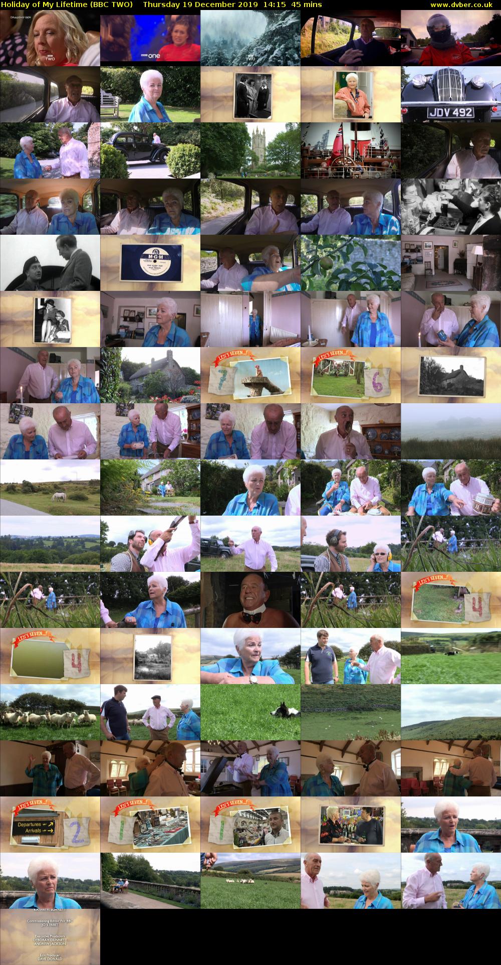 Holiday of My Lifetime (BBC TWO) Thursday 19 December 2019 14:15 - 15:00