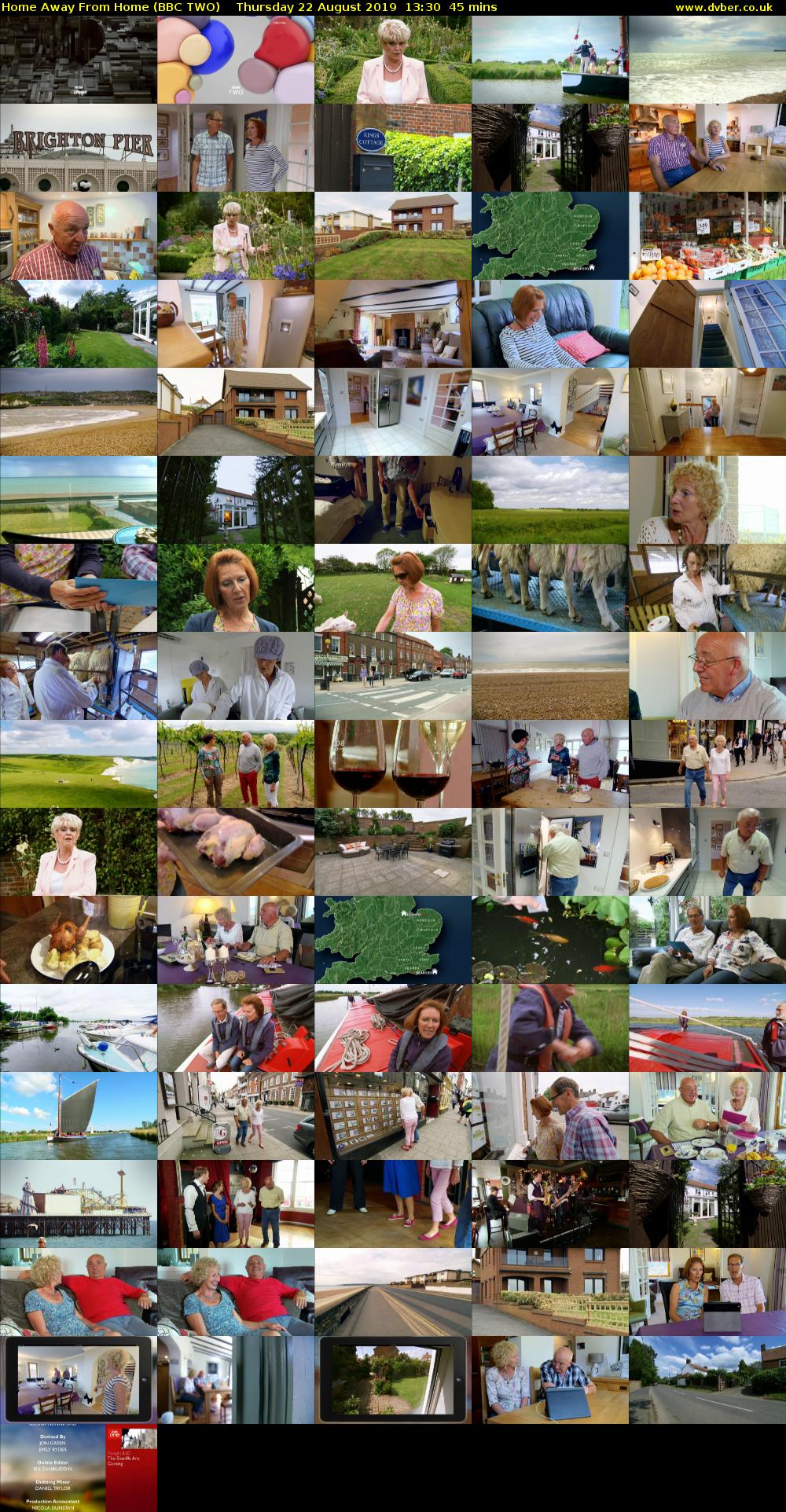 Home Away from Home (BBC TWO) Thursday 22 August 2019 13:30 - 14:15