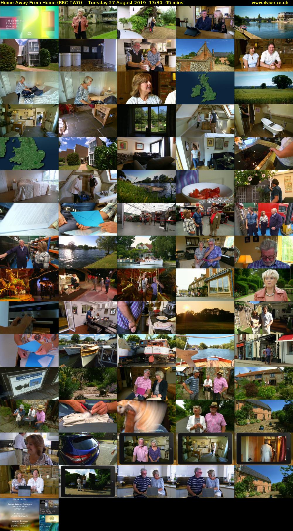 Home Away from Home (BBC TWO) Tuesday 27 August 2019 13:30 - 14:15