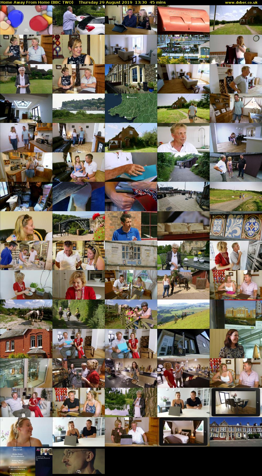 Home Away from Home (BBC TWO) Thursday 29 August 2019 13:30 - 14:15