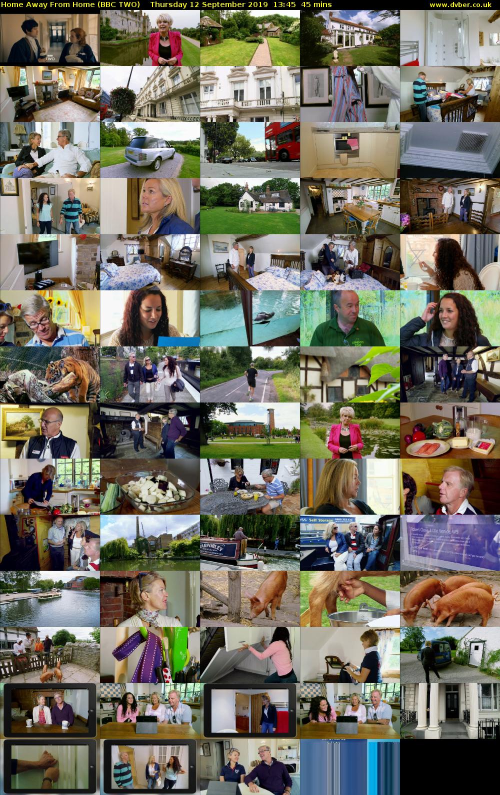 Home Away from Home (BBC TWO) Thursday 12 September 2019 13:45 - 14:30