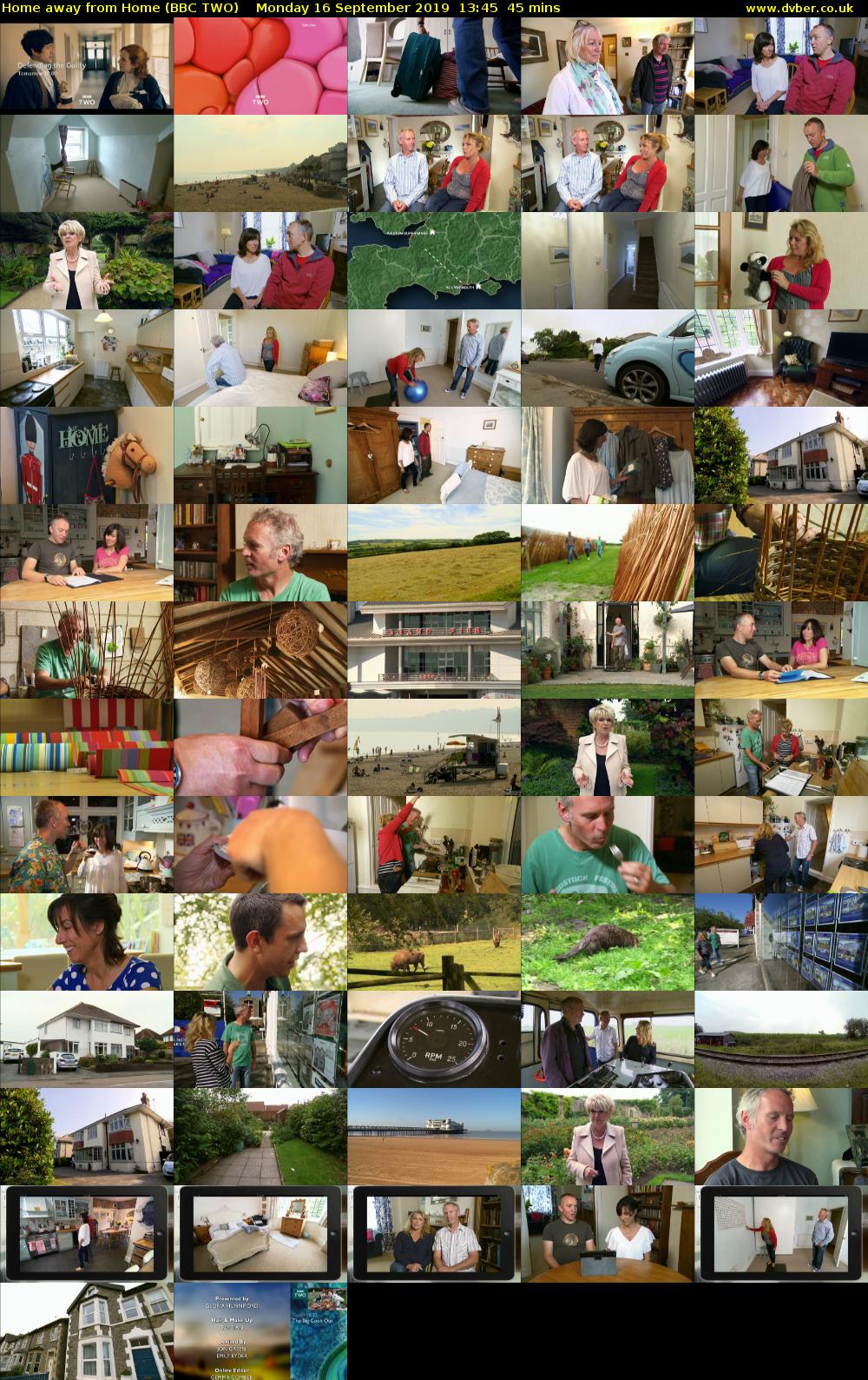 Home Away from Home (BBC TWO) Monday 16 September 2019 13:45 - 14:30