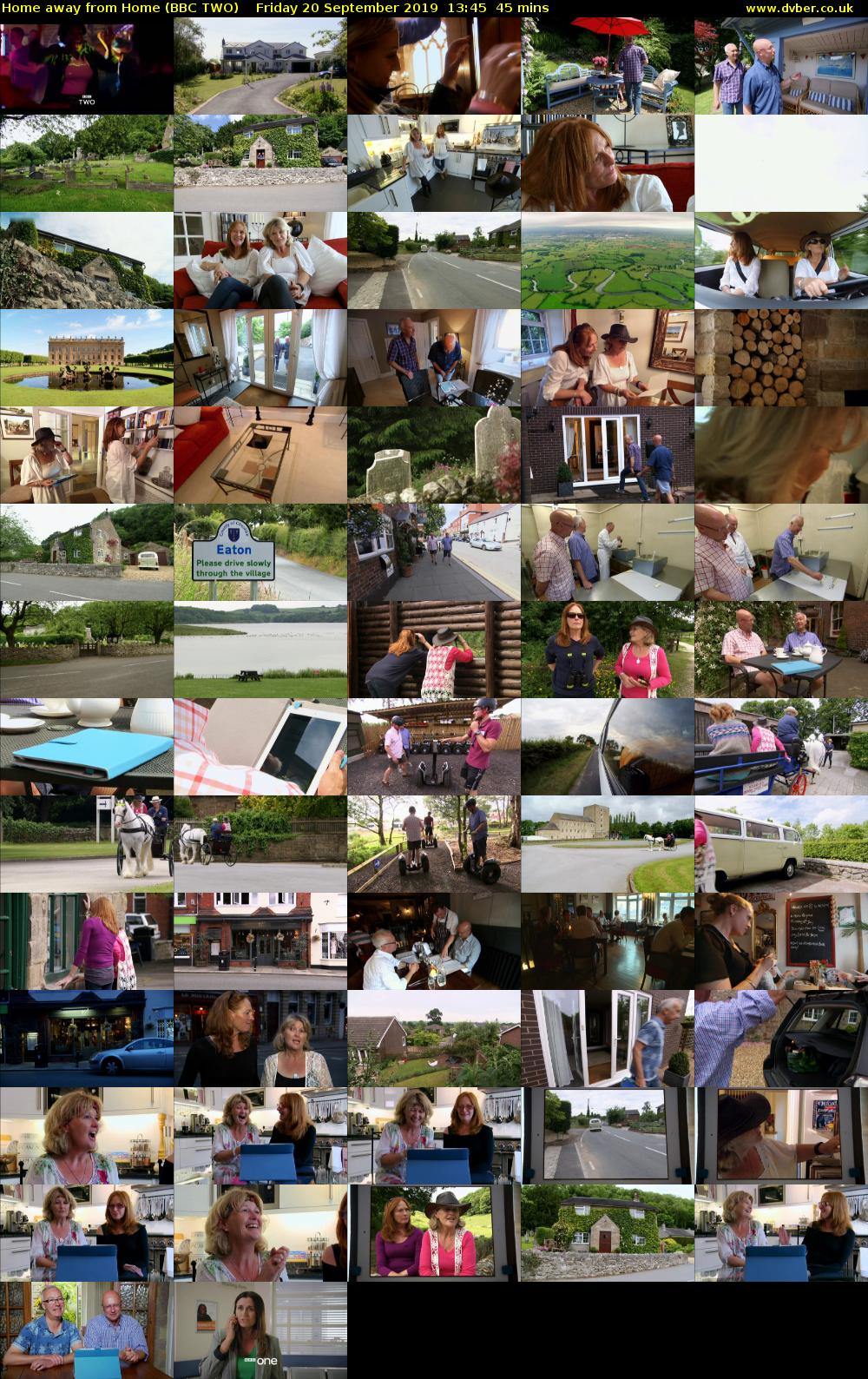 Home Away from Home (BBC TWO) Friday 20 September 2019 13:45 - 14:30