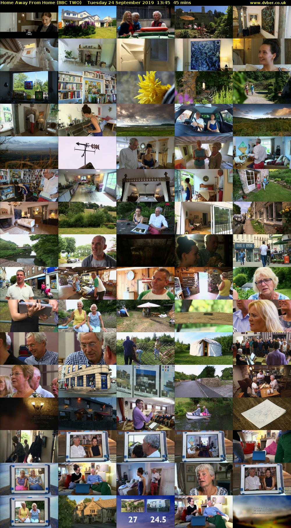 Home Away from Home (BBC TWO) Tuesday 24 September 2019 13:45 - 14:30