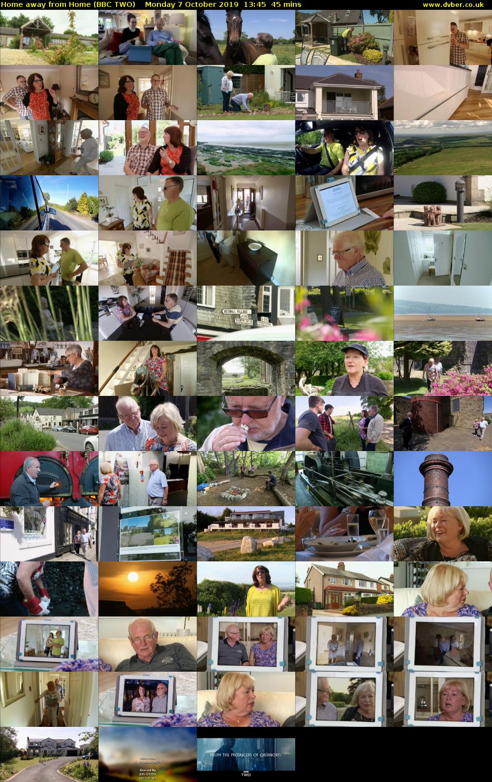 Home Away from Home (BBC TWO) Monday 7 October 2019 13:45 - 14:30