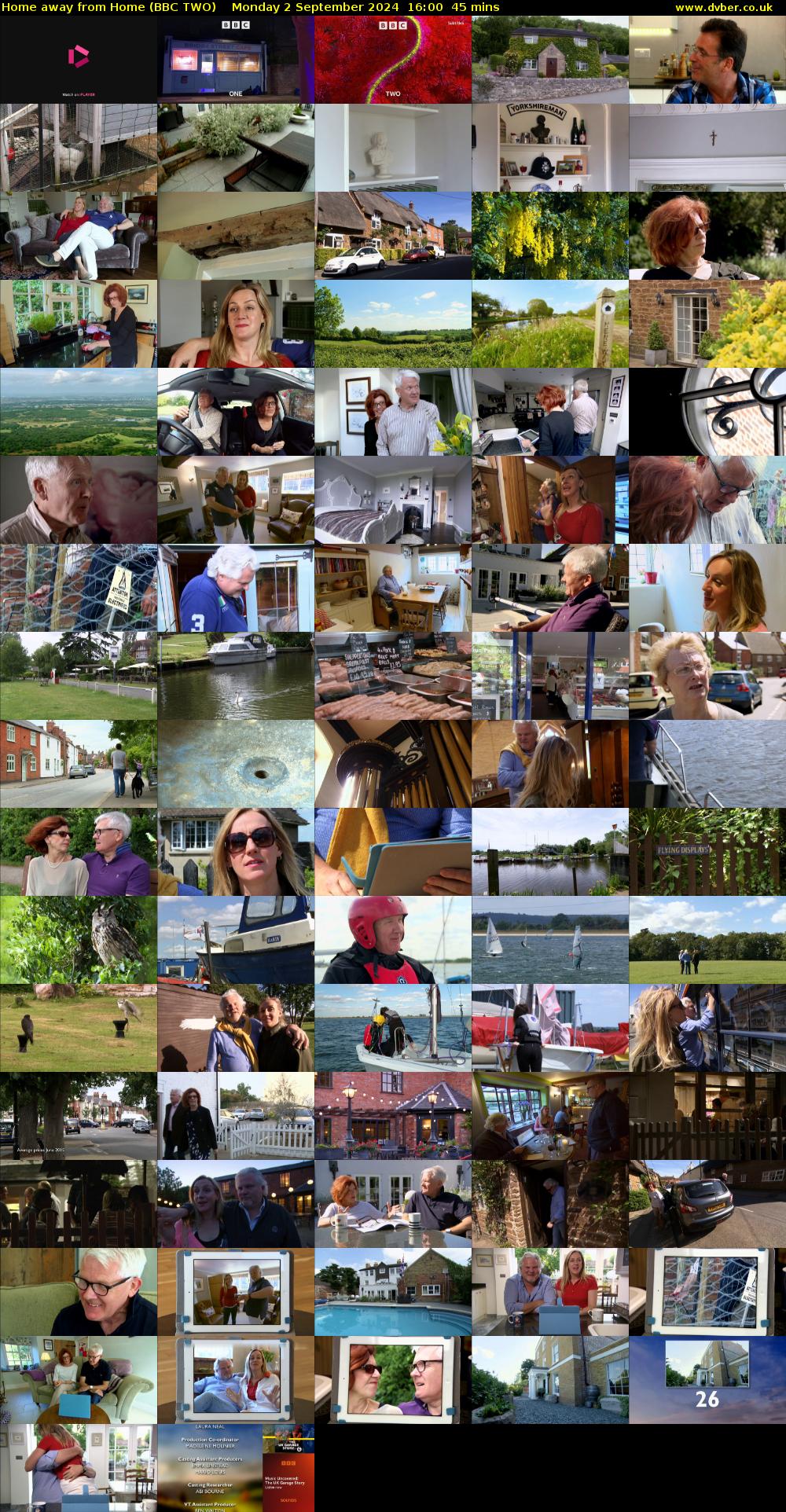 Home Away from Home (BBC TWO) Monday 2 September 2024 16:00 - 16:45