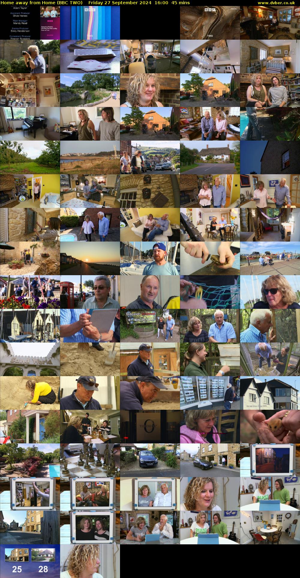 Home Away from Home (BBC TWO) Friday 27 September 2024 16:00 - 16:45