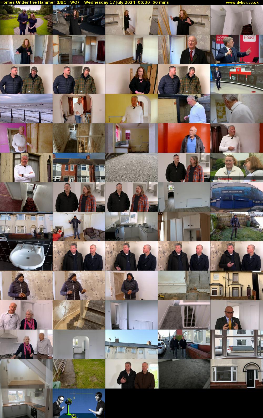Homes Under the Hammer (BBC TWO) Wednesday 17 July 2024 06:30 - 07:30