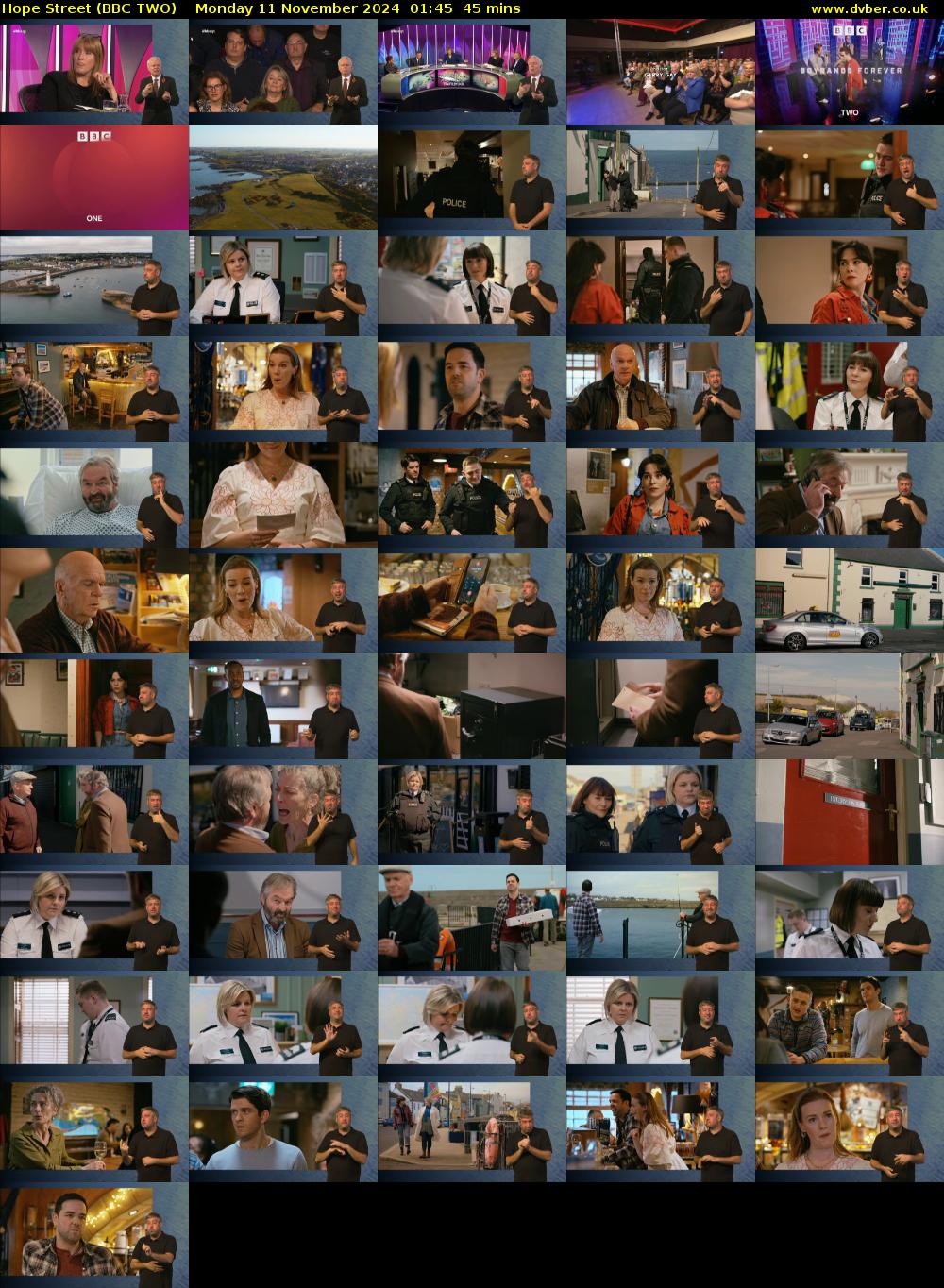Hope Street (BBC TWO) Monday 11 November 2024 01:45 - 02:30
