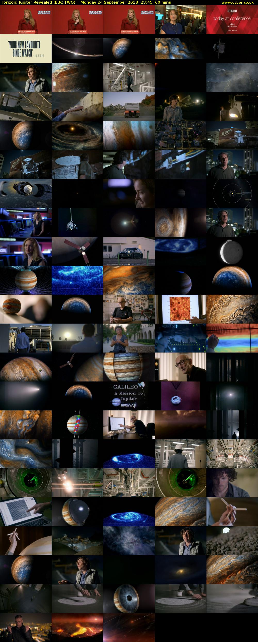 Horizon: Jupiter Revealed (BBC TWO) Monday 24 September 2018 23:45 - 00:45
