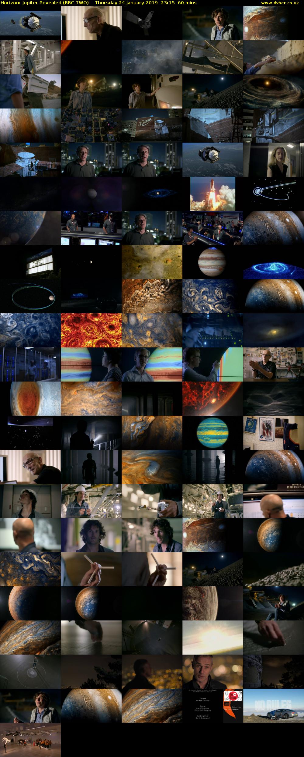 Horizon: Jupiter Revealed (BBC TWO) Thursday 24 January 2019 23:15 - 00:15