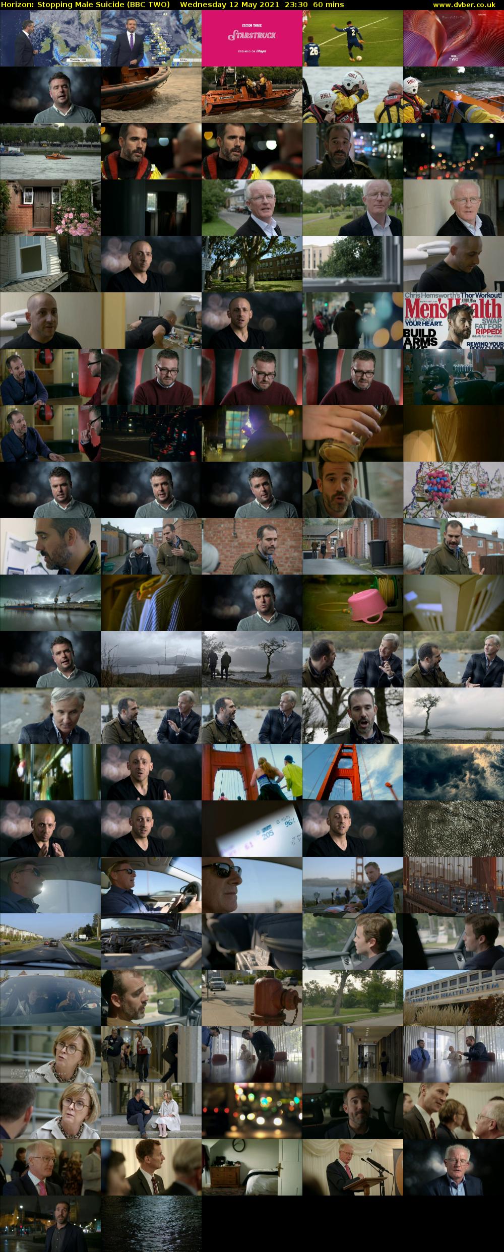 Horizon: Stopping Male Suicide (BBC TWO) Wednesday 12 May 2021 23:30 - 00:30