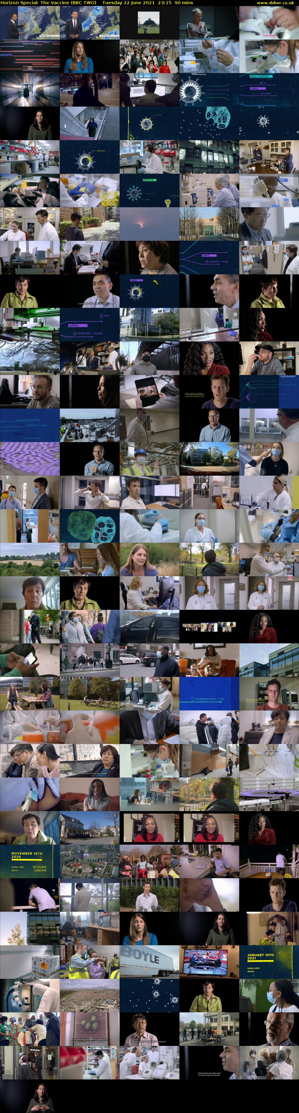 Horizon Special: The Vaccine (BBC TWO) Tuesday 22 June 2021 23:15 - 00:45