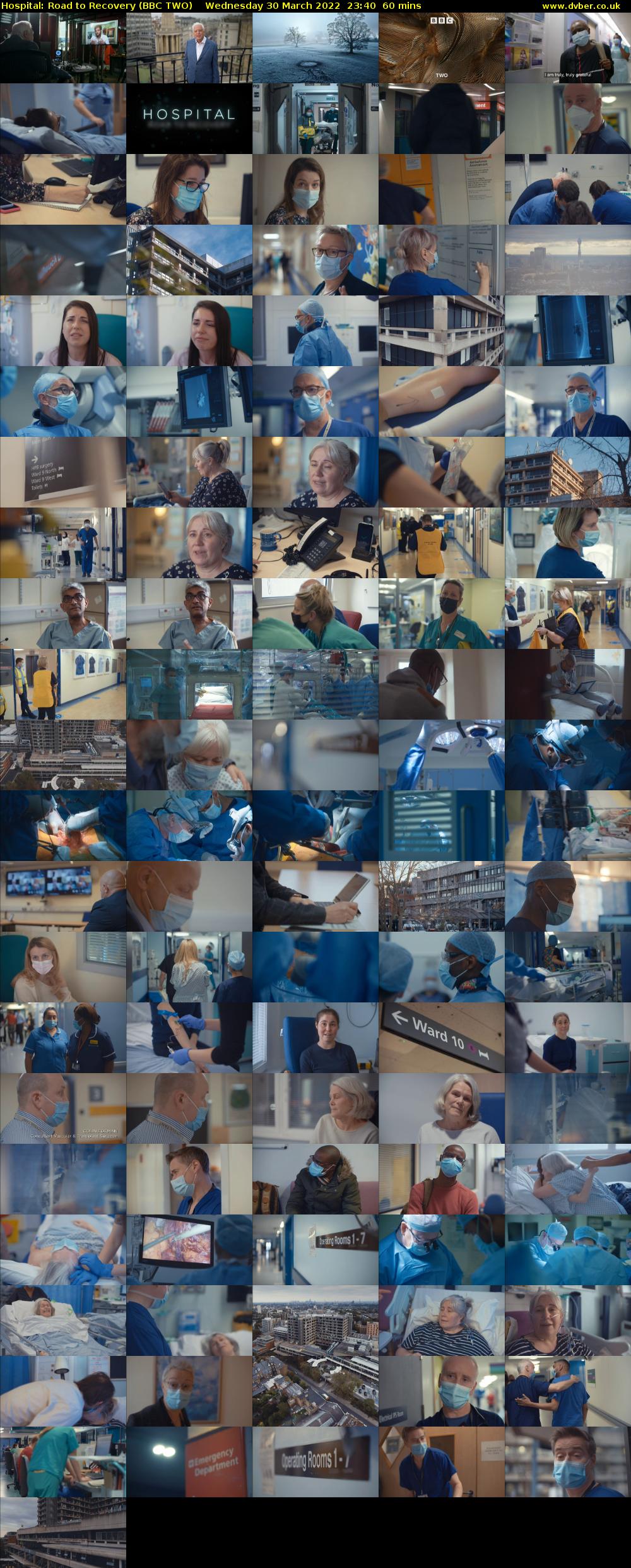 Hospital: Road to Recovery (BBC TWO) Wednesday 30 March 2022 23:40 - 00:40