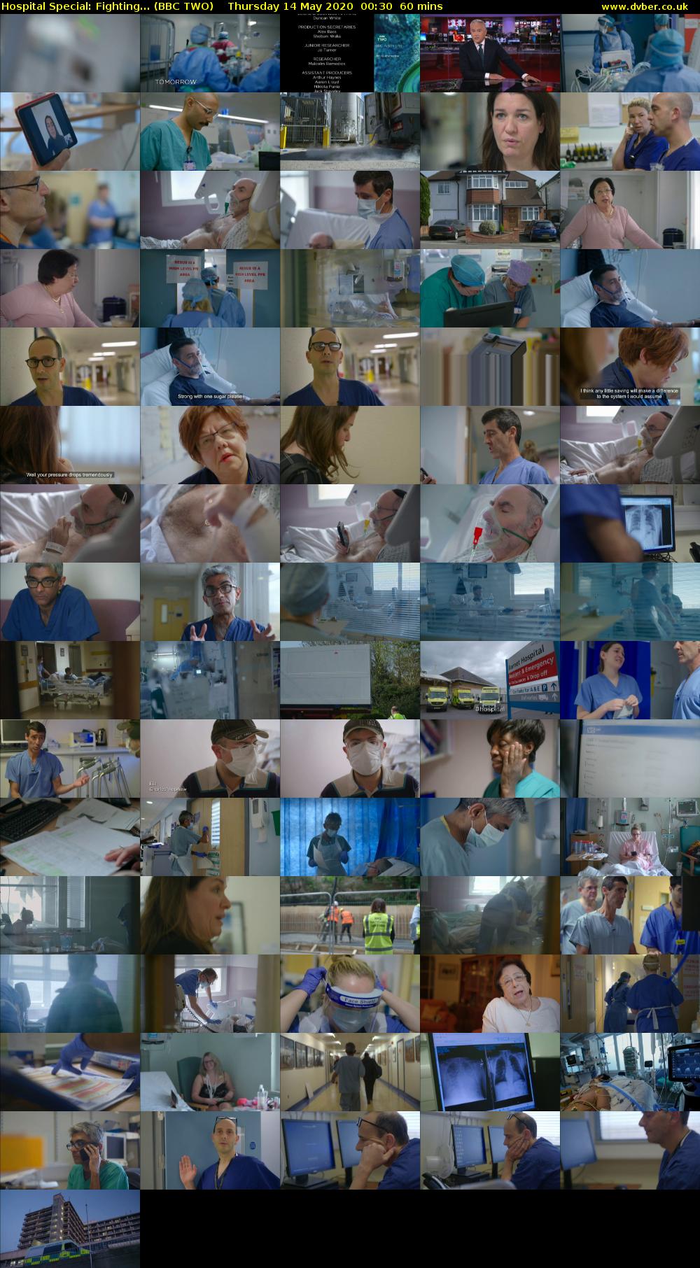 Hospital Special: Fighting... (BBC TWO) Thursday 14 May 2020 00:30 - 01:30